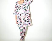 oversized triangles pattern dress. Bamboo/organic cotton