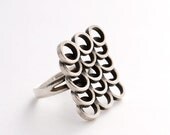 Modernist Erik Granit Sterling Silver Ring Finland Scandinavian Nordic 1970s Rings