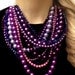 SUPER STATEMENT, Statement Necklace, Purple, Lavender, Plum, Sparkle, Chunky, Crystal, Multi-strand, Pearls, Jewelry by Jessica Theresa