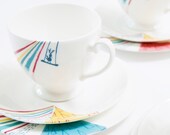 Tea cup and saucer  // Teatime at the Circus