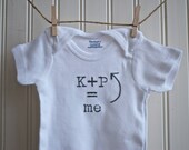 Initial (plus) Initial Equals Me Onesie