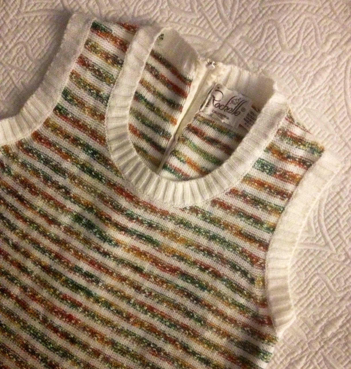 Vintage Tank Top in Earthy Tones Size Small