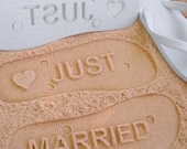 Custom Bridal Flip Flops. Personalize With Your Sand Imprint Wedding Design. No Minimum Order Quantity.