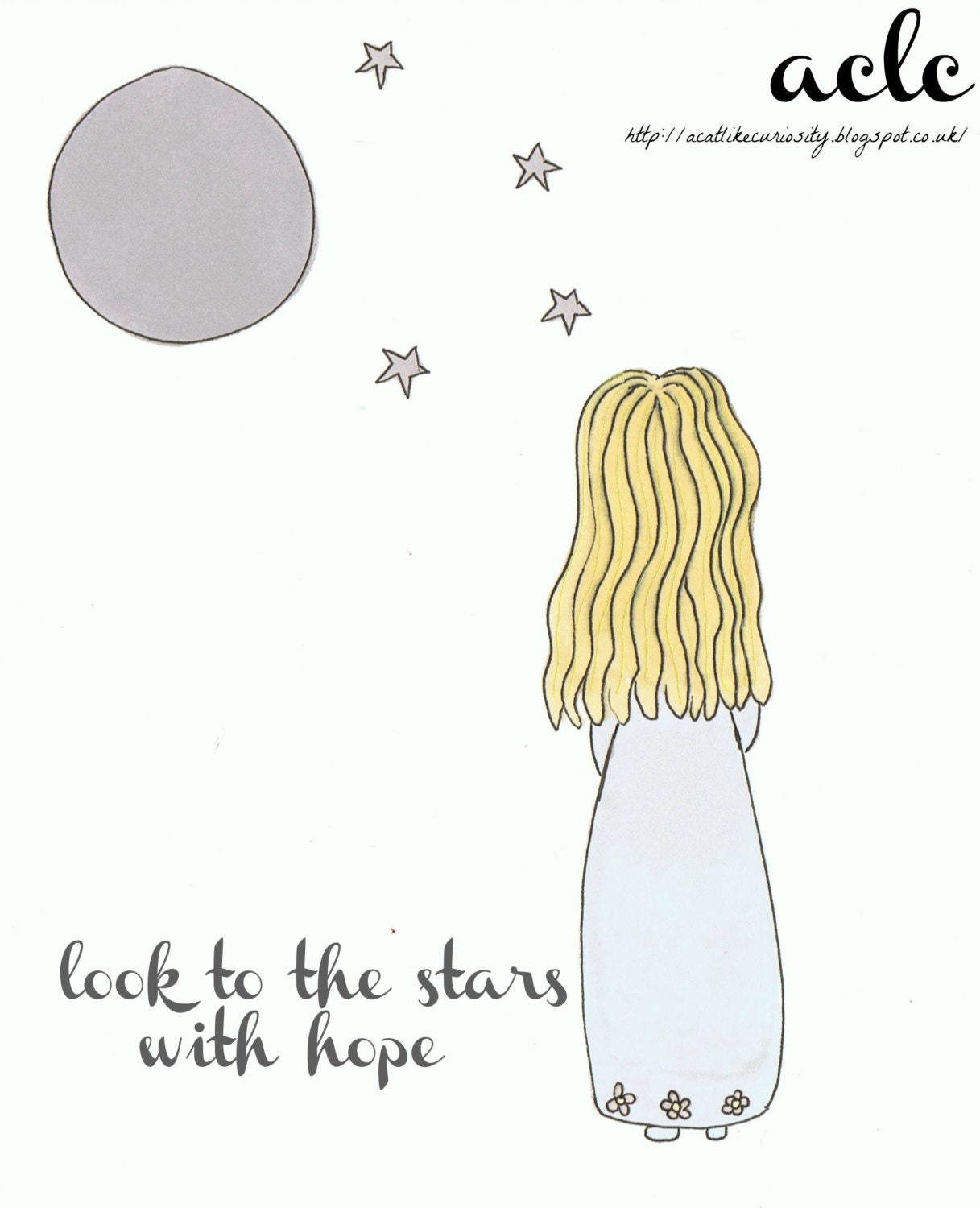 Look to the Stars With Hope Art Print