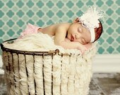 Sophisticated Lady Headband by London Raquel Baby Blessing Wedding Flower Girl Christening