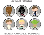Star Wars Cupcake Toppers - Character Cupcake Toppers - Star Wars - Party Supplies - INSTANT DOWNLOAD