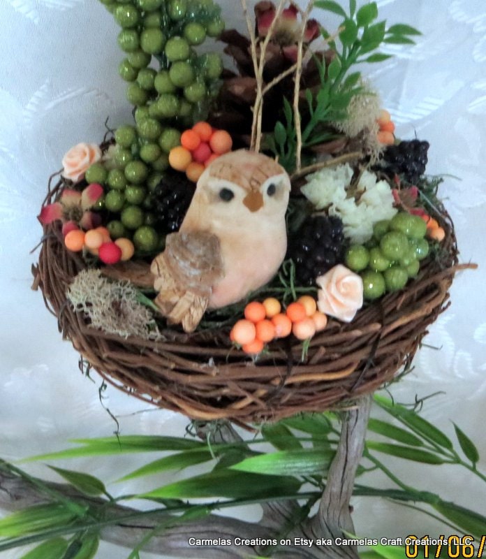 Sweet Owl Nesting home decor