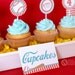 Vintage Sport Baseball  Birthday Party - DIY PRINTABLE BLANK Food Label - Instant Download - PS804CA1f