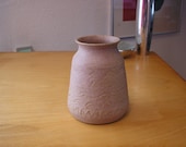 Studio-made ceramic vase with sgraffito decoration
