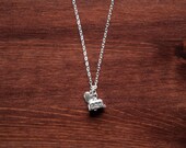 I Heart Camping - Sterling Silver Charm Necklace