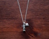 I Heart Owls - Sterling Silver Charm Necklace