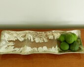 Dorothy Thorpe Art Glass Tray Sterling Silver Mid Century Mod Regency Decor