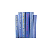 BLUE VIOLET Decorative Books, Beach Wedding Decor, Book Collection Set, Centerpiece, Table Settings,Home Decor, Interior Design, photos