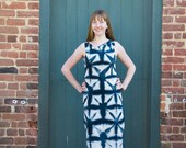 Shibori Cowl Starburst Dress