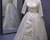 1960's Sabrina Style Wedding Gown