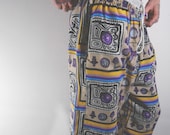 Givenchy Like Mesh See Through Ornate Print Shorts