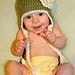 Little Girl Crochet Earflap Hat with Flower, Pick from over 20 colors, Newborn up to Adult