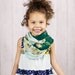 Little Girls Infinity Scarf Ombre Chiffon Circle Loop Scarf in Baby Blue Floral Baby Scarves Children Photo Props