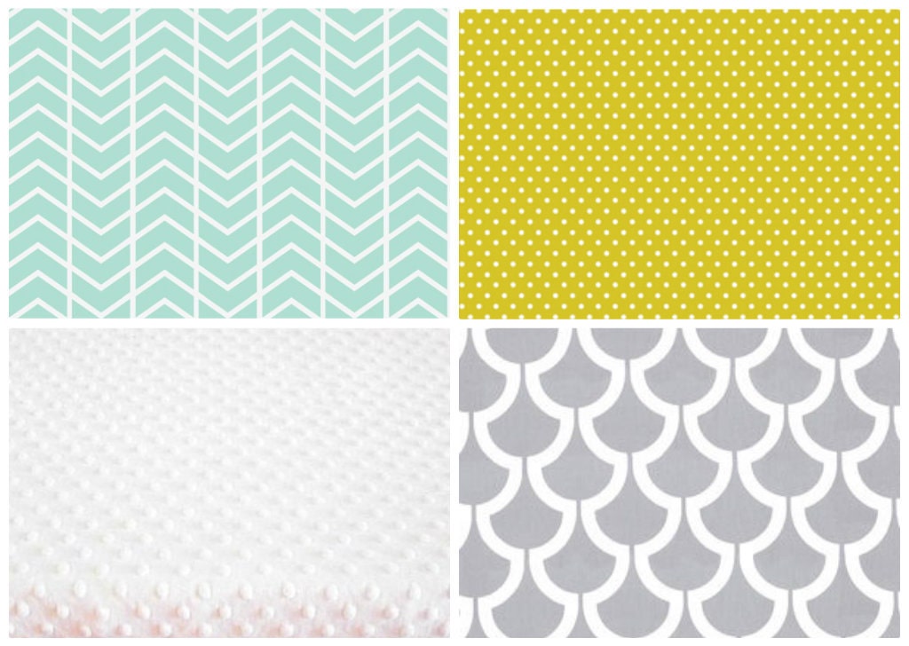 citron aqua baby: 5-piece bedding