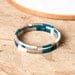 Geometric Bangles One of a Kind Turquoise Textile Bangles