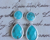 Medium Double Drop Bridesmaids Earrings