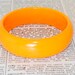 Vintage Orance Lucite Bangle Bracelet