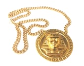 Gold Pharaoh Necklace // Gold Chain // Beach Collection