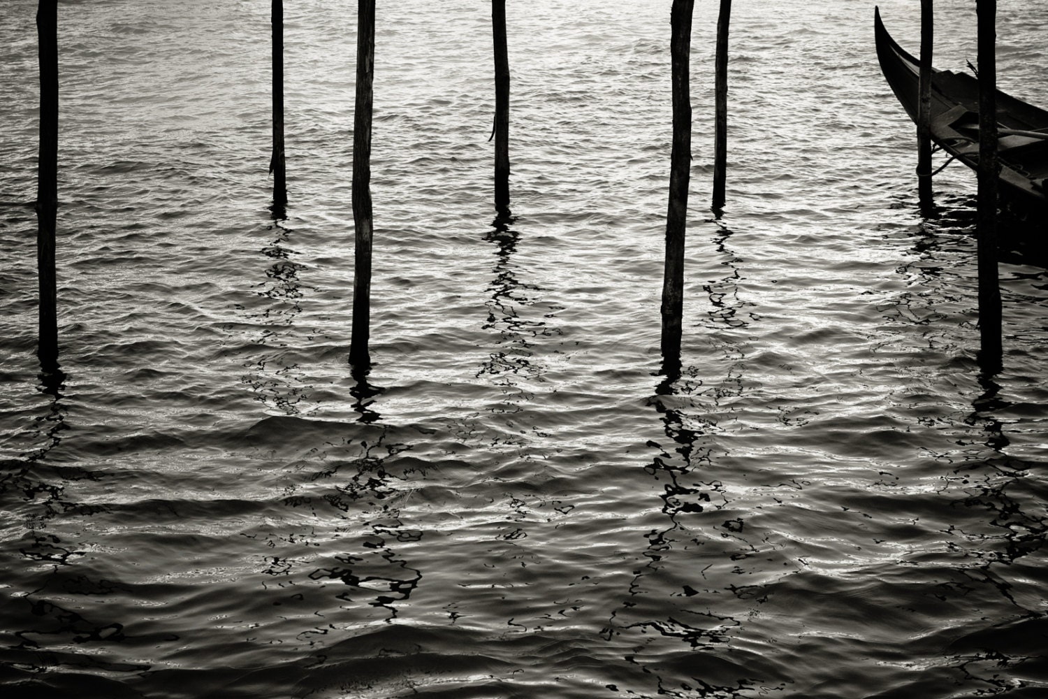 Gondola, Venice - 8x12 Print - italy europe water boat travel photograph