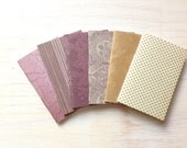 Mini Notebooks: 6 Tiny Journals Set, Purple, Brown, For Him, For Her, Journals, Jotters, Mini Journals, Small - Set of 6