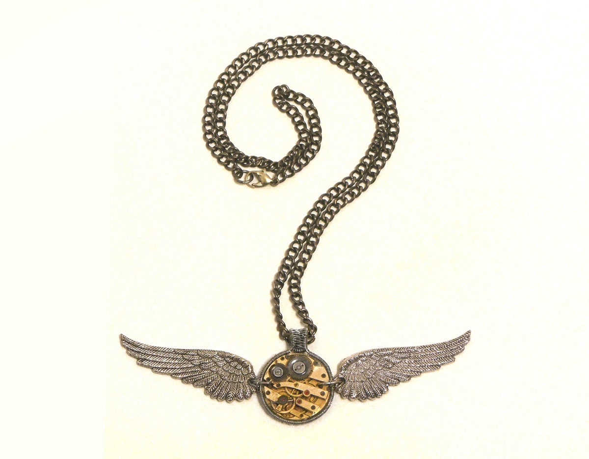 Steampunk Golden Snitch Necklace