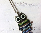 Colorful Owl Necklace