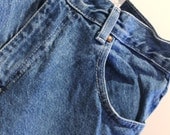 Vintage high waist blue jeans size 12 perfect for cut off jeans