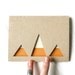 Hand Cut Blank Card: MODERN SNOWCAPPED MOUNTAINS