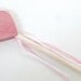 Wooden Toy Wand - Heart and Silk Ribbon Wand-  Waldorf Valentine's Day