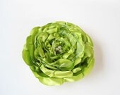 Big Flower Hair Pieces Bridal Hair Accessories Bridesmaids Lime Green Wedding Rose Hair Clips Brides Olive Green Fabric Flower, Women, Gift