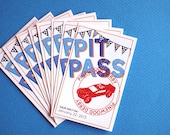 Custom Pit Passes: Pinewood Derby Printable