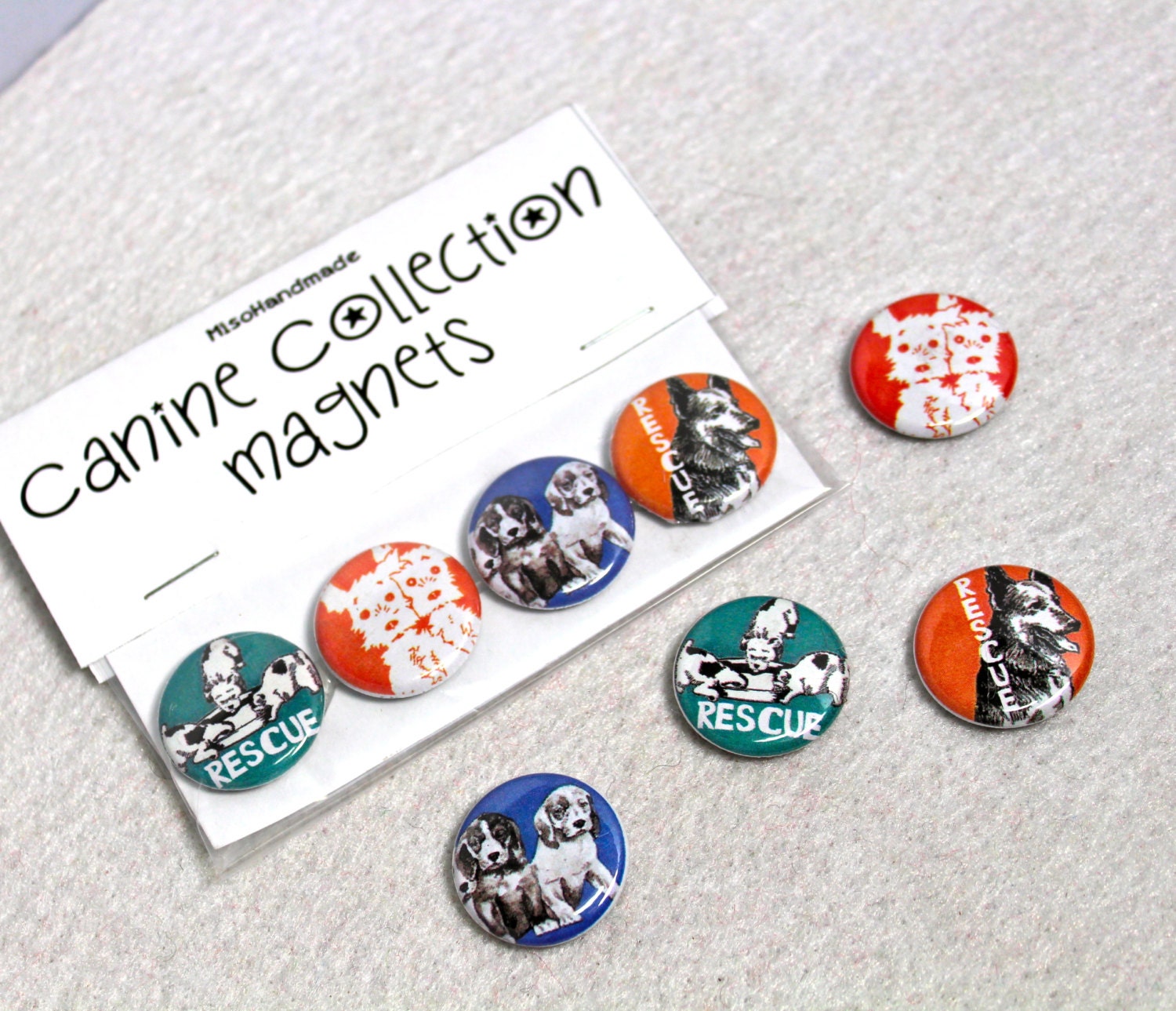 Dog Rescue Magnet Set