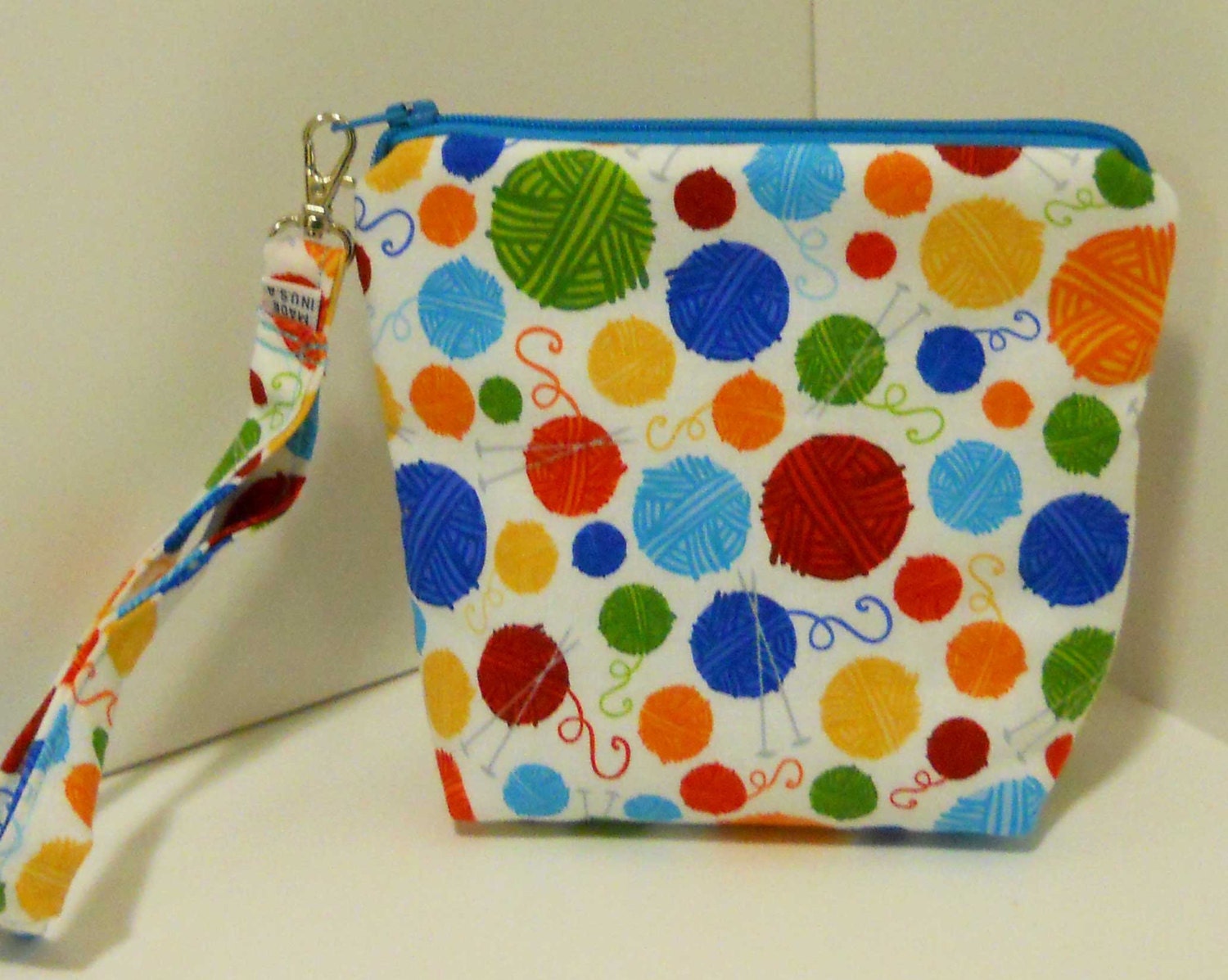 Yarn balls notion bag / coin purse with Free shipping