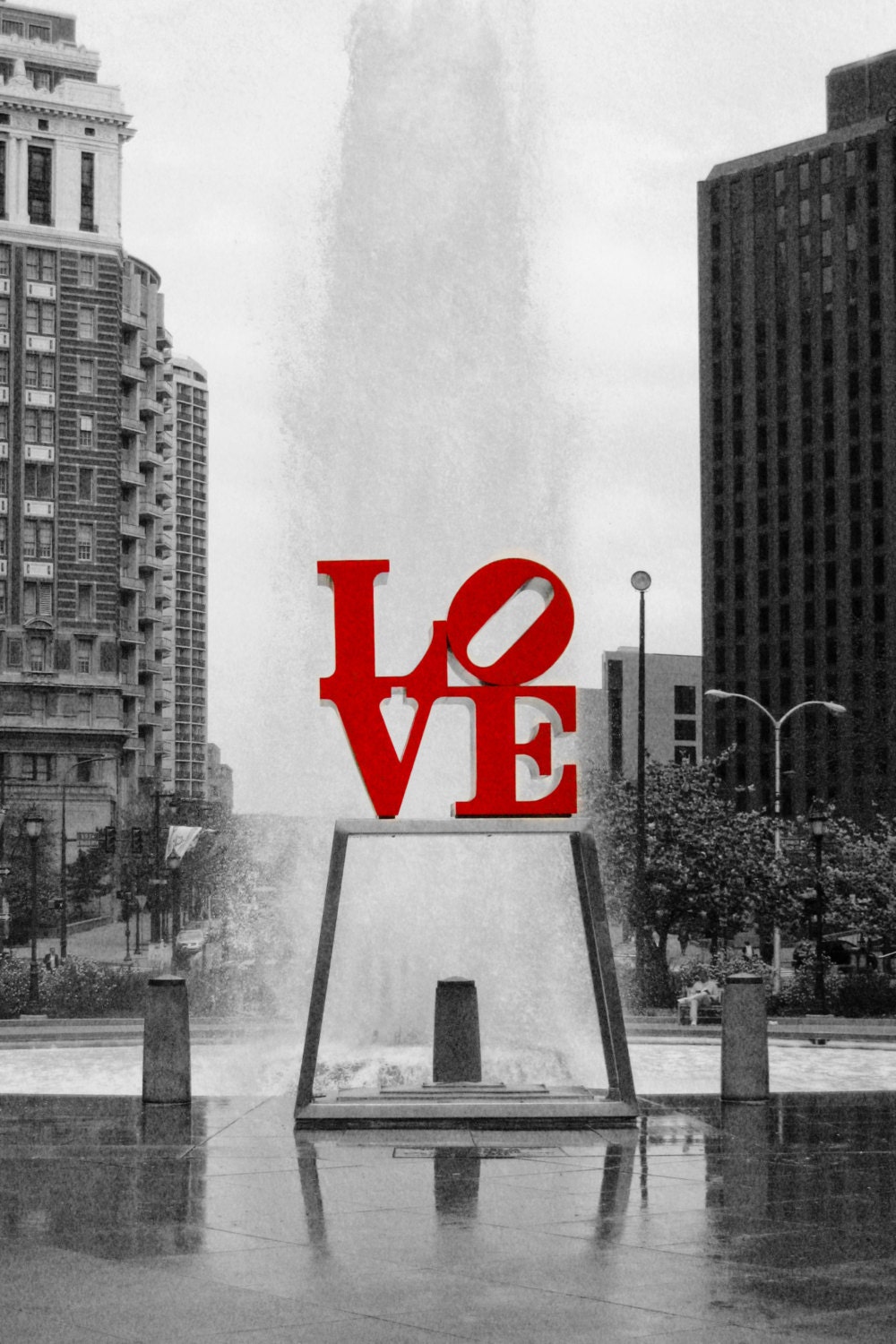 Philadelphia, PA, Love Fountain, Instant Download, Digital, Fine Art Photography E81