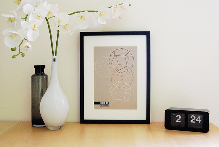NEW // Geometric Print A4 1 Grey