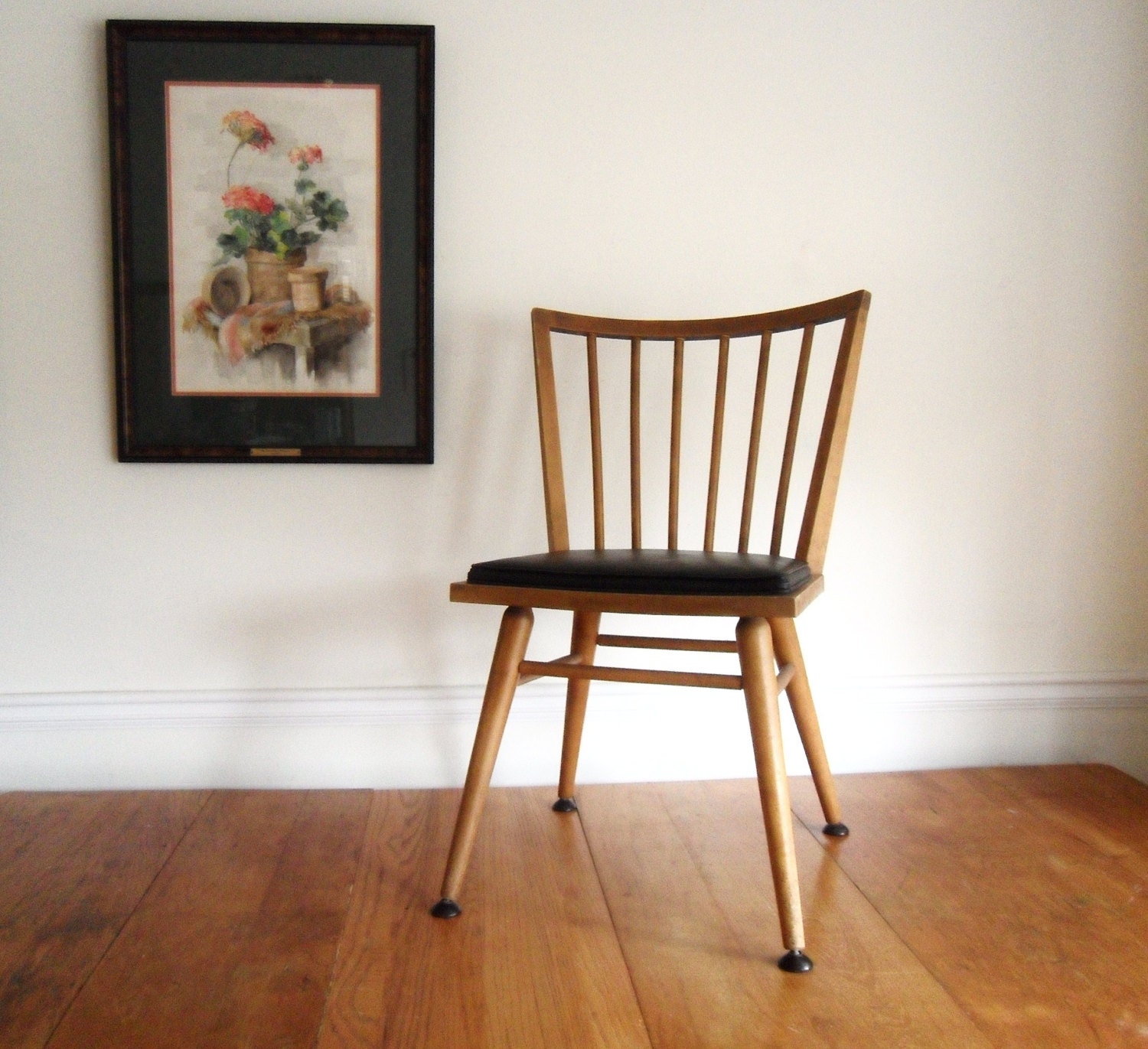 WEEKEND SALE Mid Century Side Chair. Conant Ball. Upholstered.