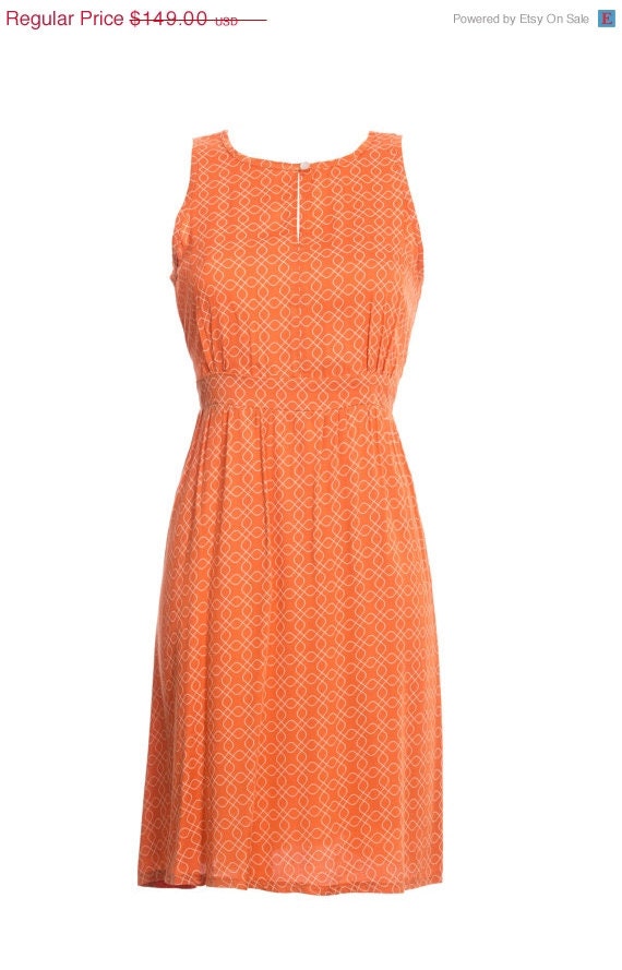 New arrival / summer dress / orange dress / tank dress / elegant dress / casual dress / women dress / dresses - girlishstyle