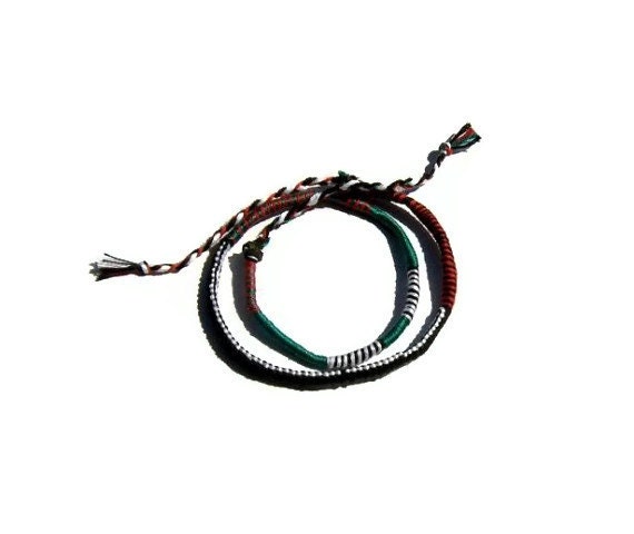 festival jewelry, friendship bracelet, wrap bracelet, totem colors