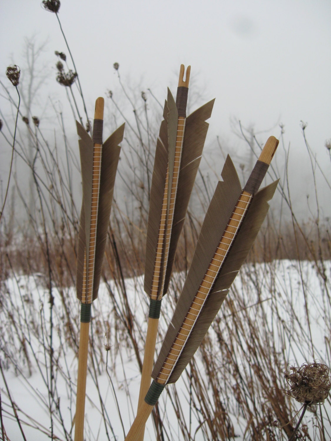 Traditional wood archery arrow, Medieval Style archery arrow, 55-60lb, Hunting, Renaissance, Long Bow