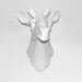 The Watley- Faux Taxidermy - White Resin Giraffe Head- Resin White Faux Taxidermy