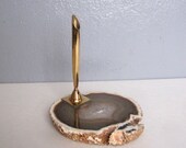 Mid Century MODERN:  Agate Desk Pen Holder