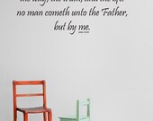 Bible Verse Wall Decals John 14:16, Vinyl Wall Sticker, Scripture, Bible