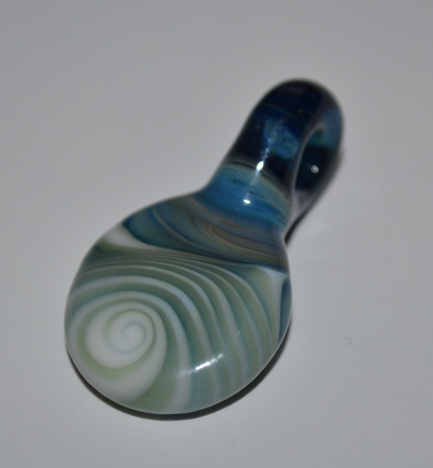 Pendant, Glass Pendant, Boro Pendant, Boro Glass, Glass Jewelry, Handblown Glass, Borosilicate Glass, Pendant, Green and White Pendant