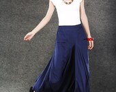 skirts for girls Graceful  Blue Long Maxi Skirt