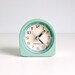 RESERVED FOR CAROLANNE: Mid Century Modern Alarm Clock - Mint Green, Teal, Cream - Electronic - 1970's Home Decor, Time, Morning. Wake up